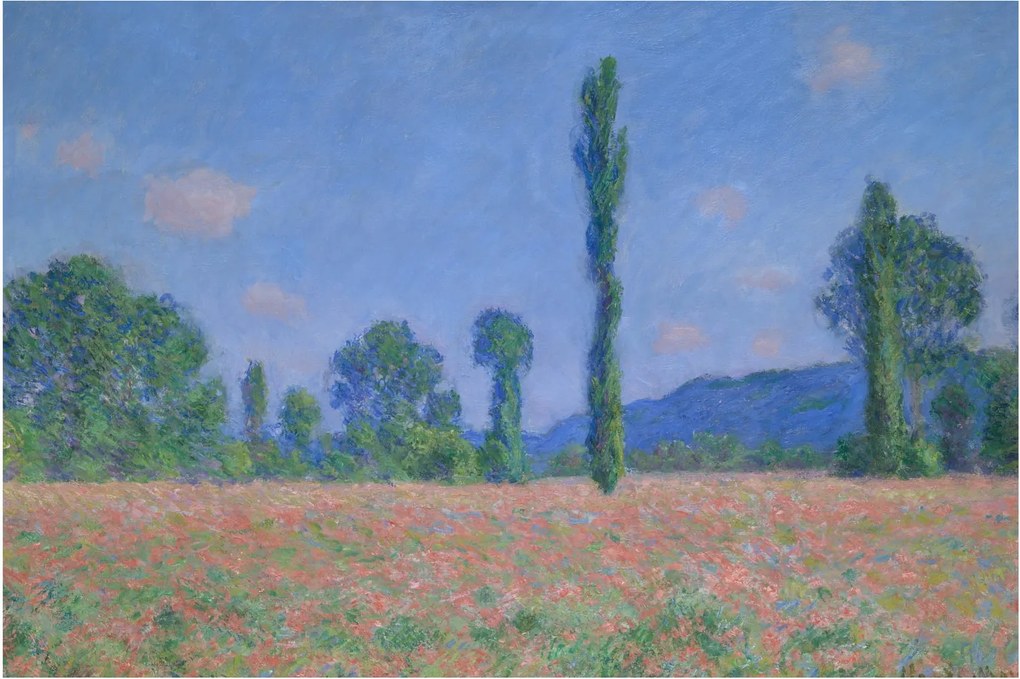 Tablou - Claude Monet, Poppy Field (Giverny), reproducere (90x60 cm)