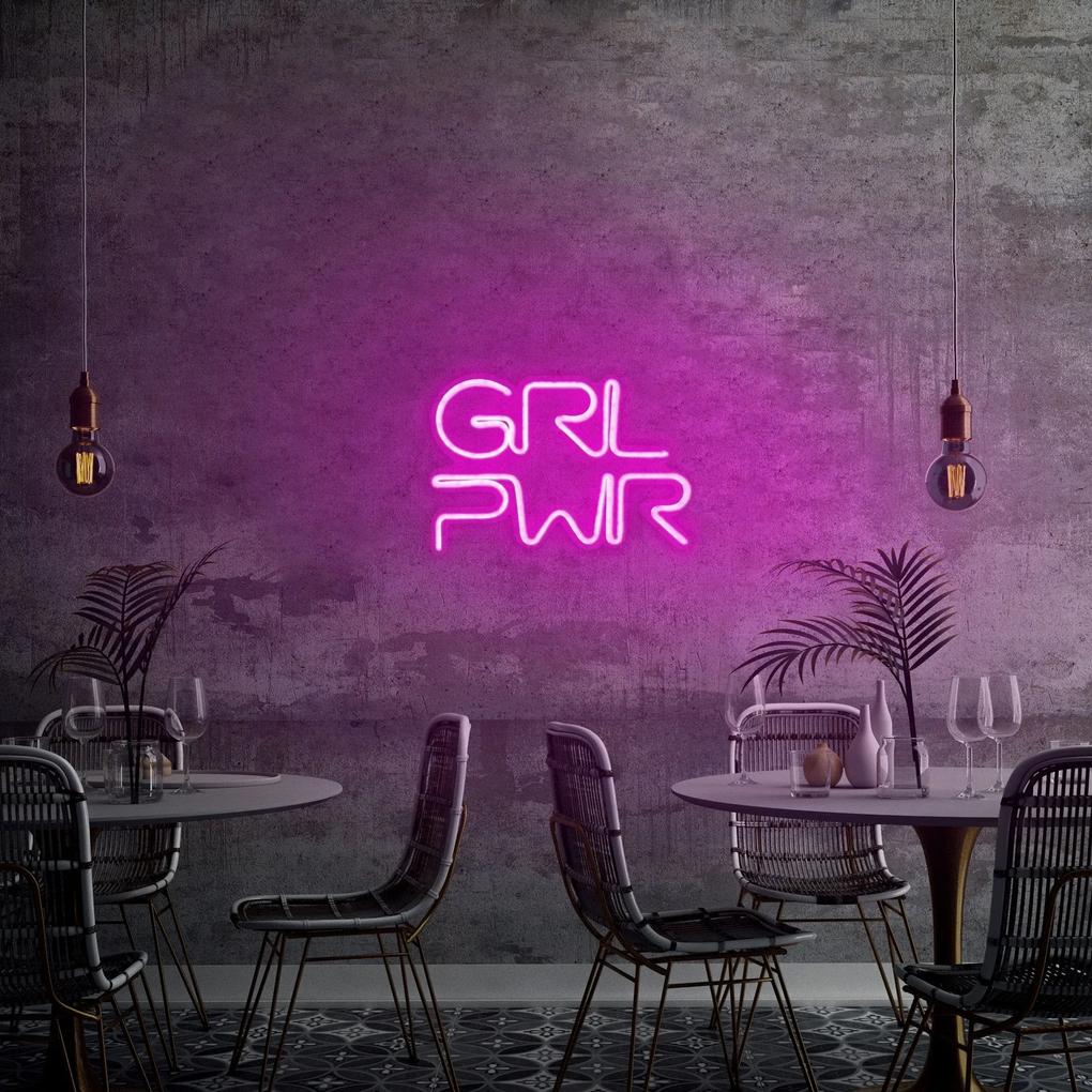 Aplica de Perete Neon Girl Power, Roz