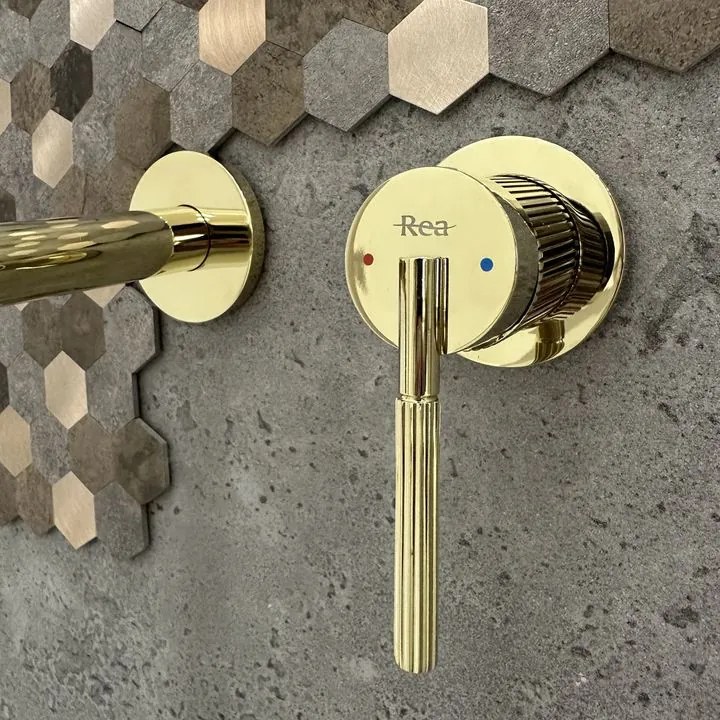 Baterie incastrata Rea Argon auriu + BOX