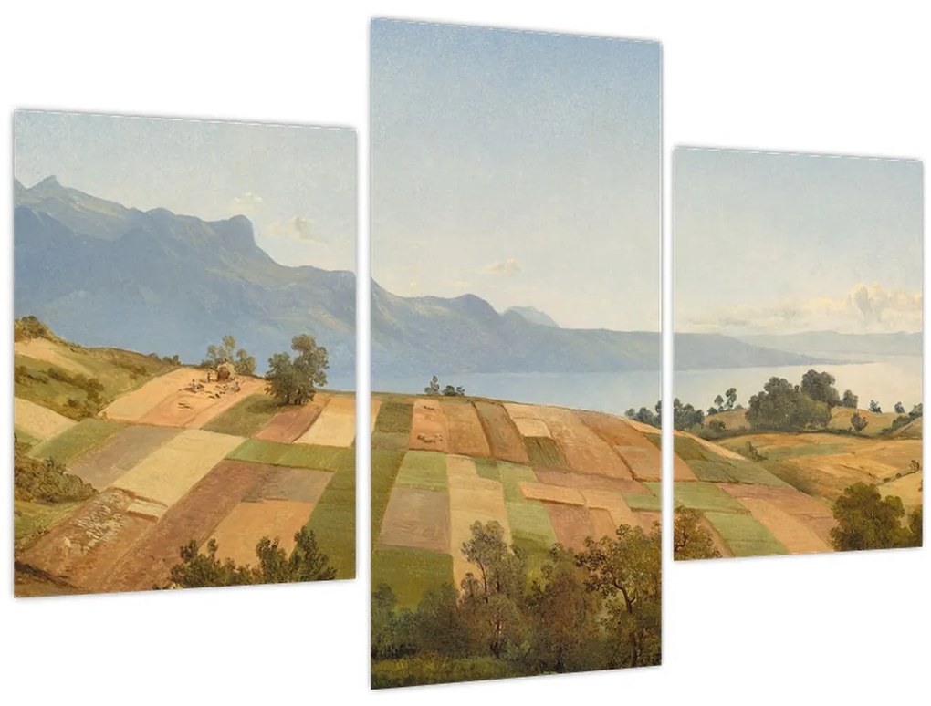 Tablou - Alexandre Calame, Swiss Landscape, reproducere (90x60 cm)