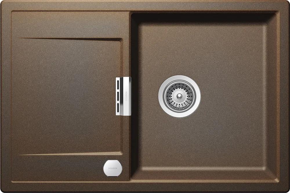 Chiuveta Granit Schock Mono D-100 Vintage Cristadur 765 x 510 mm cu Sifon Automat