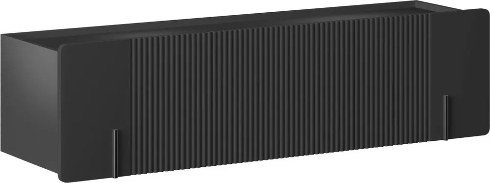 Dulap TV Malmi 150 cm suspendată - negru mat / negru