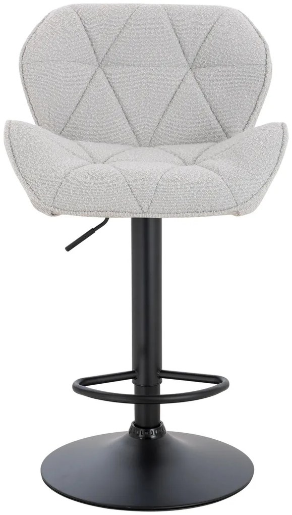 HR111W Scaun Gri Boucle cu Bază Neagră