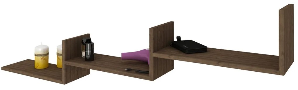 Etajera Step, Stejar Bronz, 150 x 20 x 42 cm