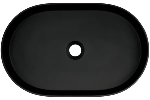 Lavoar pentru blat SILIA 35 x 55 cm, granit, negru - Deante CQS_NU6S