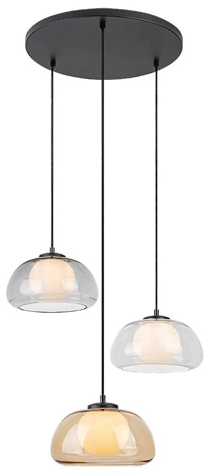 Lustra suspendata sticla multicolor Elowen 3L