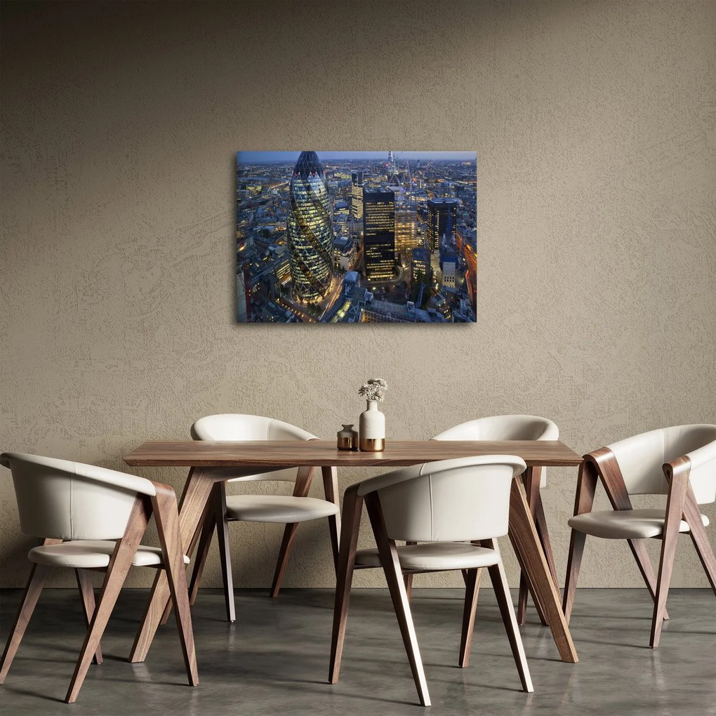 Tablou - Panorama de seară a Londrei (70x50 cm)