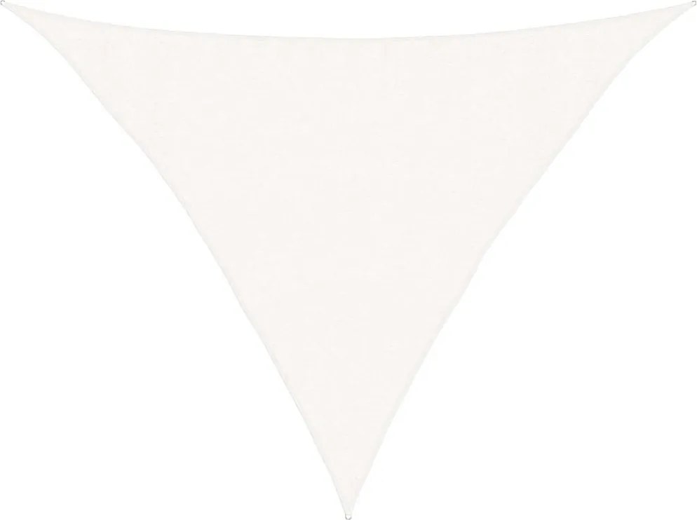 vidaXL Pânză parasolar, alb, 3,5x3,5x4,9 m, HDPE, 160 g/m²