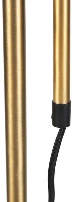 Lampă de podea clasică inteligentă bronz cu alb inclusiv Wi-Fi A60 - Ashley