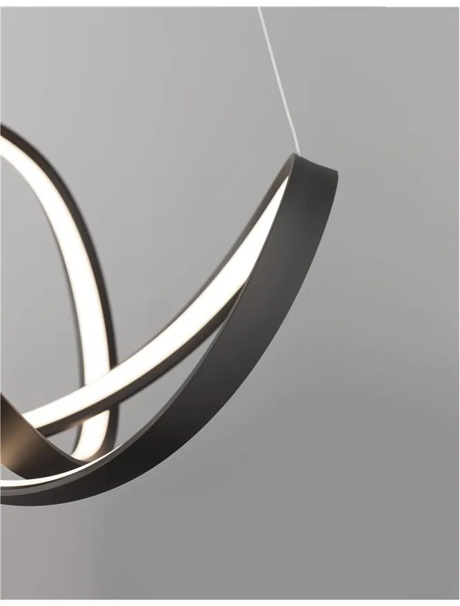 Lustra LED suspendata design modern APUS negru NVL-9348053