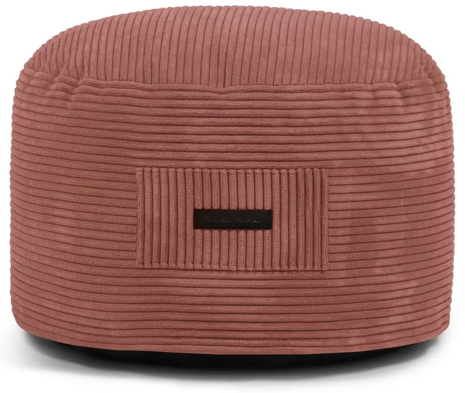 Taburet cărămiziu cu tapițerie din catifea reiată Om 60 – SLOWDOWN