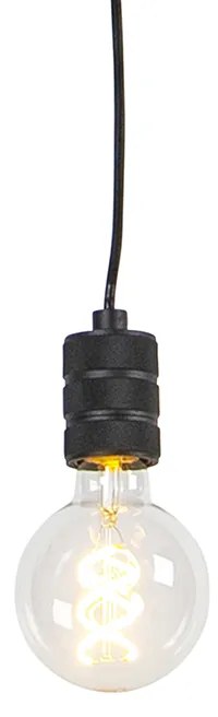 Lampă modernă suspendată neagră - Cavalux