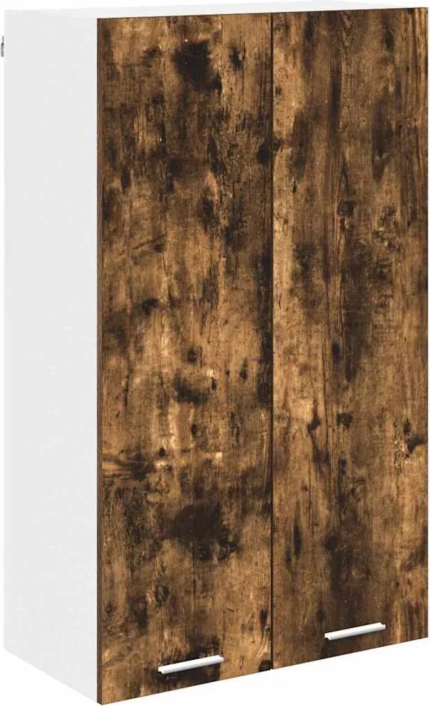 vidaXL Dulap suspendat Stejar fumuriu 60 x 31 x 100 cm Lemn compozit