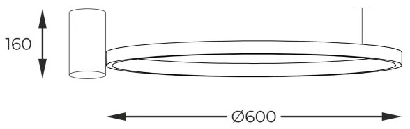 Zuma Line 89429-60BK - Plafonieră LED HORIK, 32W, 230V, 3000/4000/6000K