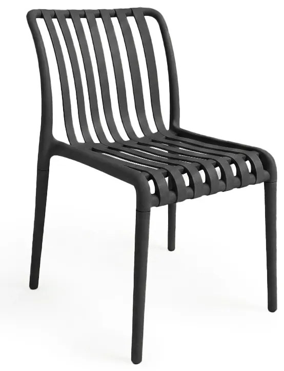 Scaun din plastic TREGO, antracit