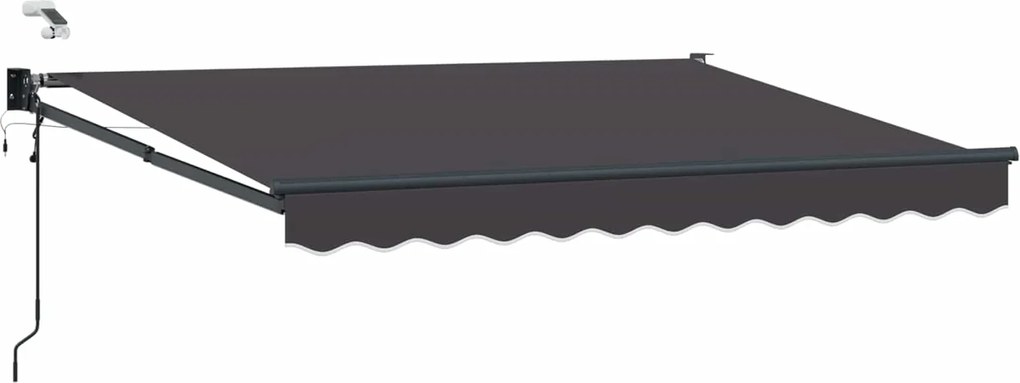 vidaXL Cort electric retractabil Antracit 2,5 x 2 m