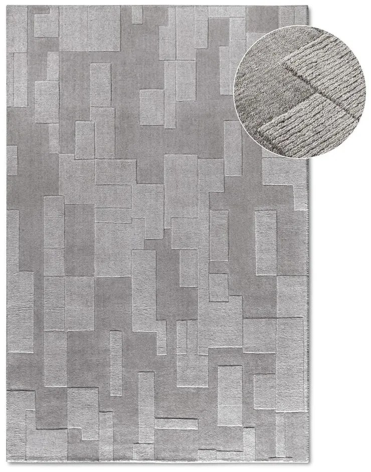 Covor gri țesut manual din lână 160x230 cm Wilhelmine – Villeroy&amp;Boch