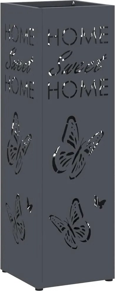 vidaXL Suport pentru umbrele Antracit 15,5 x 15,5 x 49 cm Metal