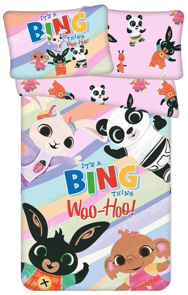 Lenjerie de pat pentru copii din bumbac pentru pătuț 100x135 cm Bing "It's a thing" – Jerry Fabrics