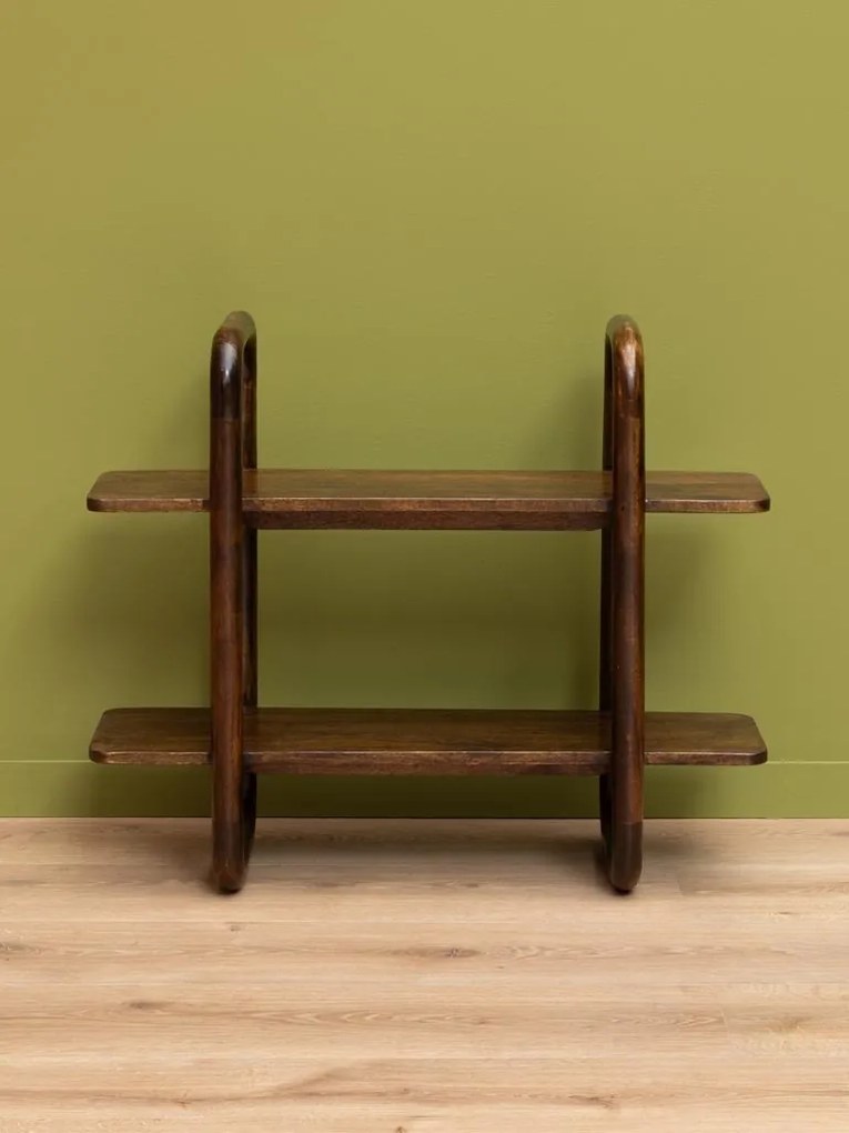 Etajeră de perete din lemn de mango și metal, cu 2 rafturi, maro antichizat, finisaj satinat, 80×30×67 cm, „Watkins"