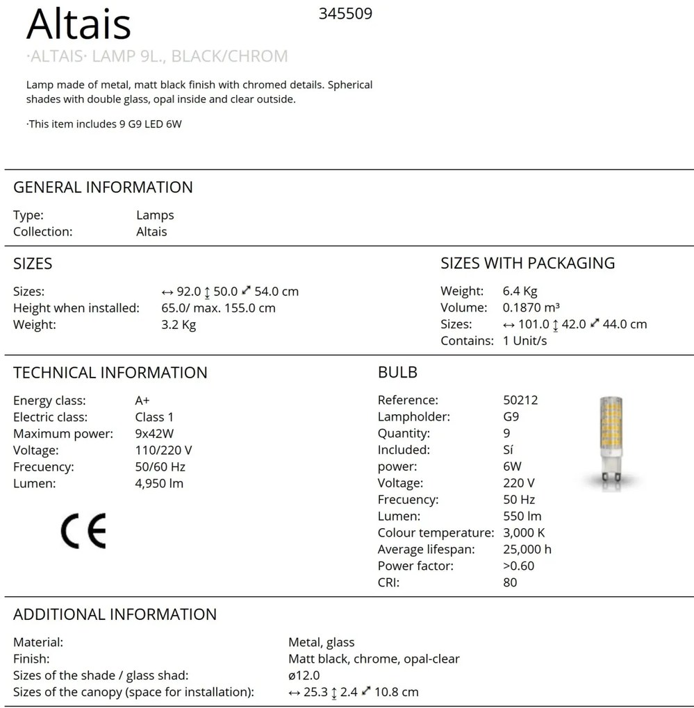 Lustra suspendata design modern Altais SV-345509