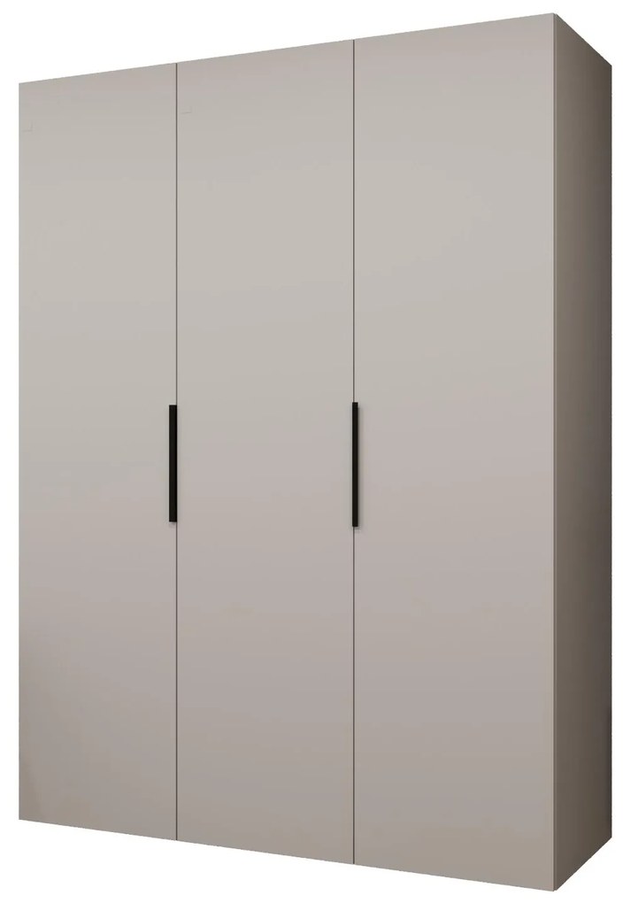 Dulap de haine 150 cm Mirabella 1 (Cașmir + Negru). 1126355