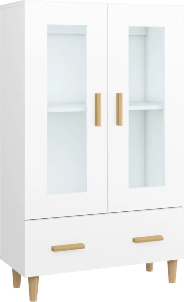 vidaXL Dulap înalt, alb, 70x31x115 cm, lemn compozit