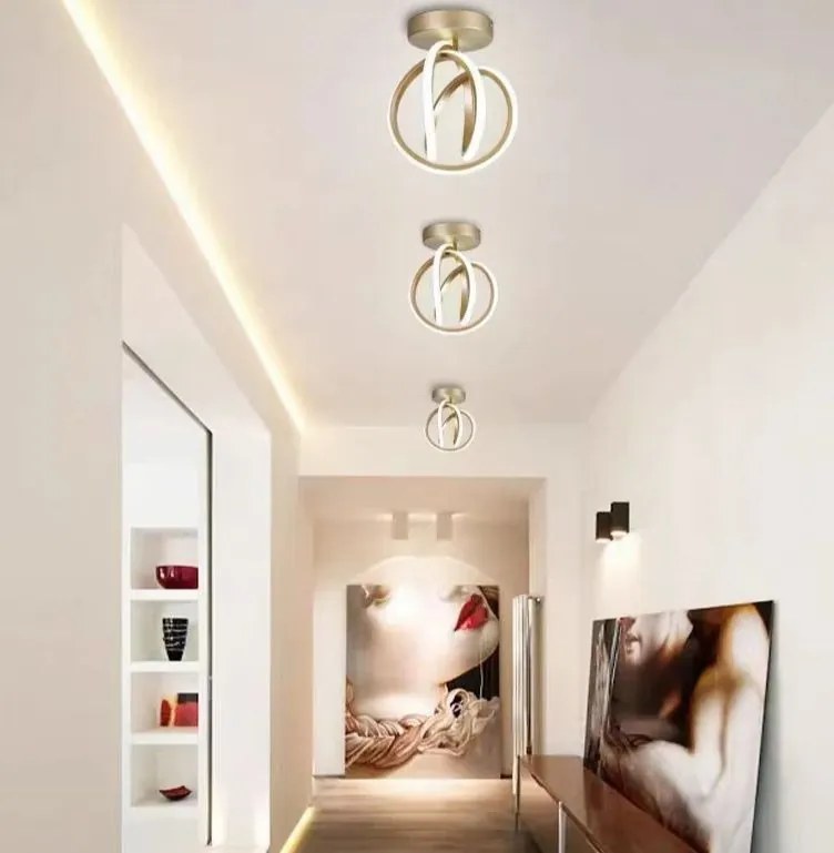 Lustra LED Cu Trei Tipuri De Lumina, Auriu, 28 w