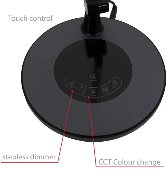 Lampă LED tactilă dimabilă de masă LED/6,6W/230V 3000/4000/6000K Brilo