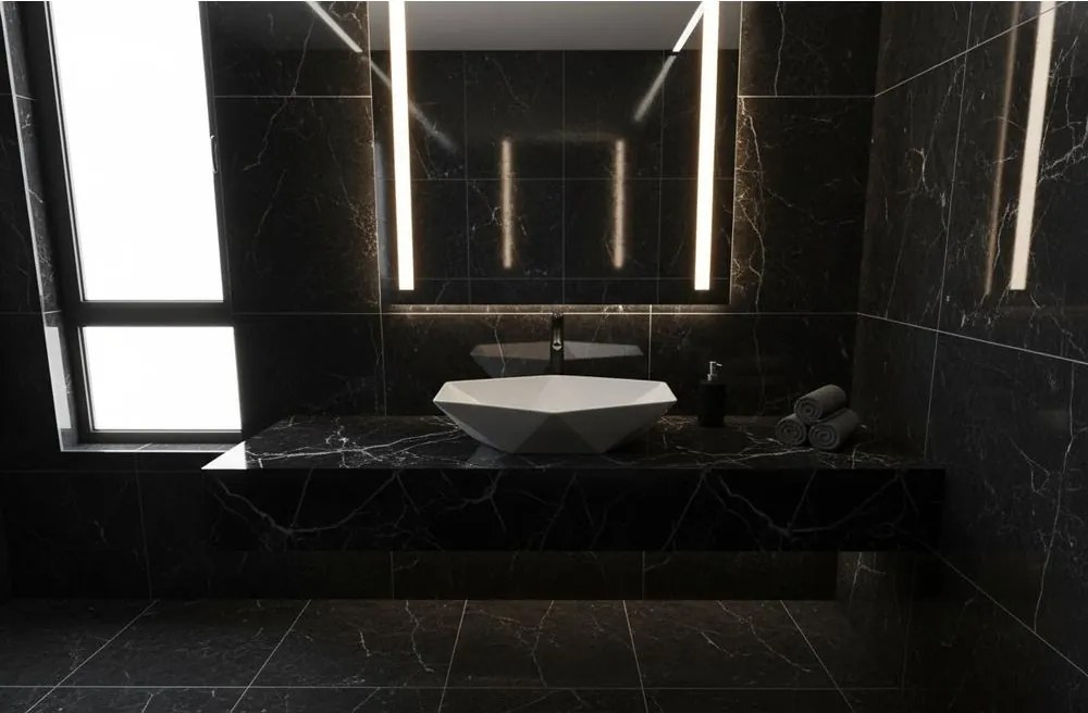 Lavoar pe blat BASARO EURUS alb