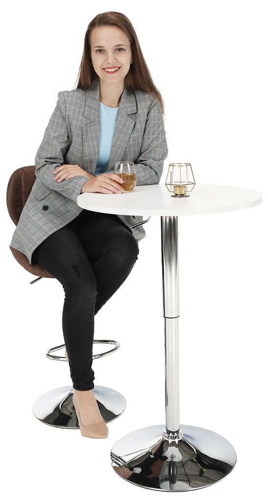 Zondo Masă tip bar Brann (alb) (pentru 4 persoane). 1034631