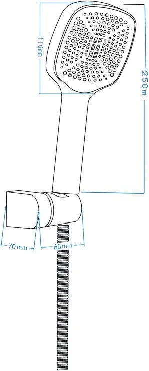 Maro Set de duș, cu suport fix Finisaj: Crom NLO_041K