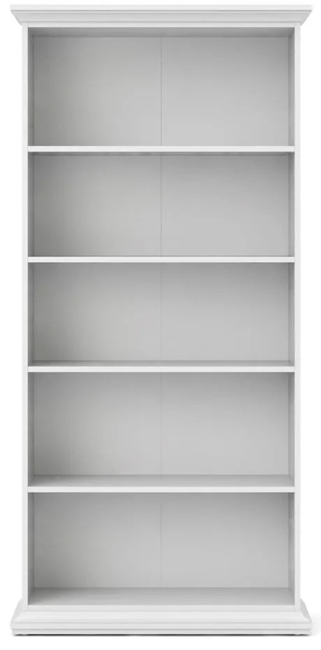 Bibliotecă albă 96x201 cm Paris – Tvilum
