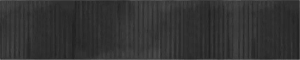 vidaXL Covor dreptunghiular, gri, 80x400 cm, bambus