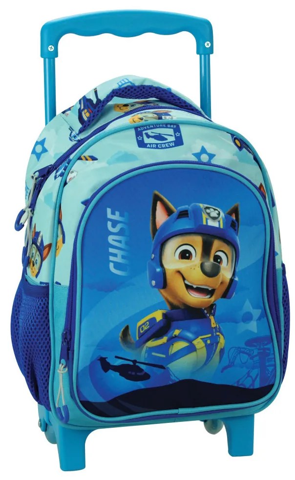 Patrula Cățelușilor Chase rucsac pentru grădiniță cu roți, geantă 30 cm