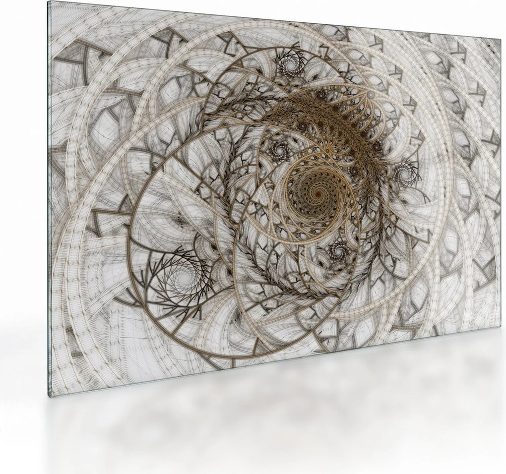 Tablou pe sticlă artei ornamentale (70x50 cm)