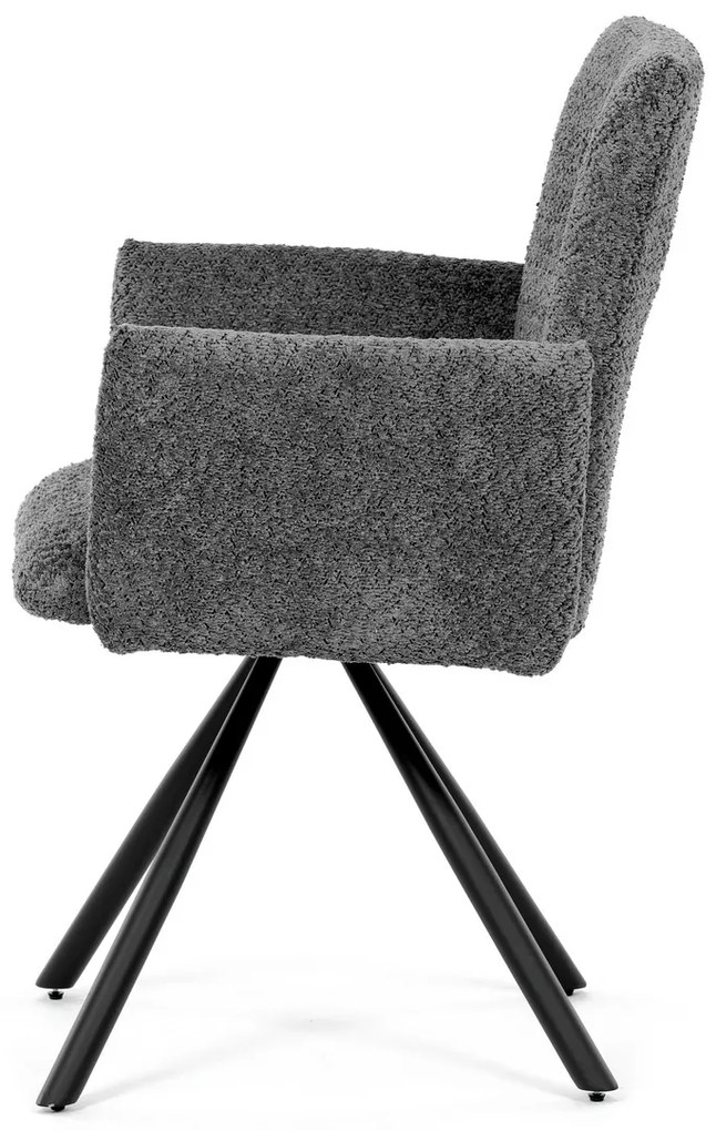 Set de scaune de sufragerie cu mecanism deîntoarcere DCH-W1117 GREY2, 2 buc.