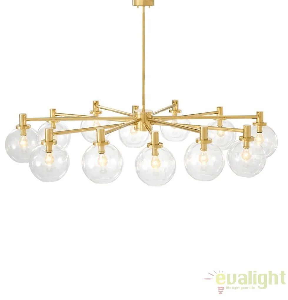 Candelabru design LUX cu 12 brate Selva auriu 111974 HZ