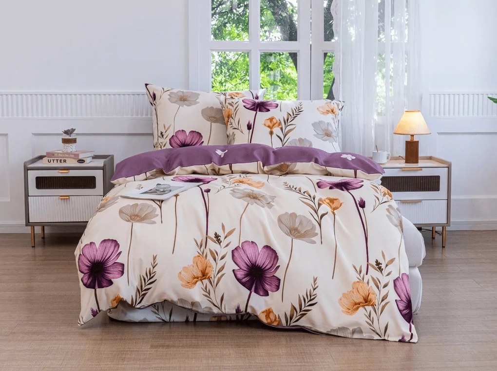 Lenjerie de pat din microfibra flanel CURVARA crem Dimensiune lenjerie de pat: 70 x 90 cm | 140 x 200 cm