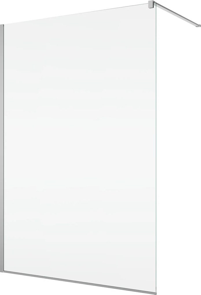 Paravan dus crom cu sticla securizata, 110x200 cm, Easy Sanswiss 1100x2000 mm