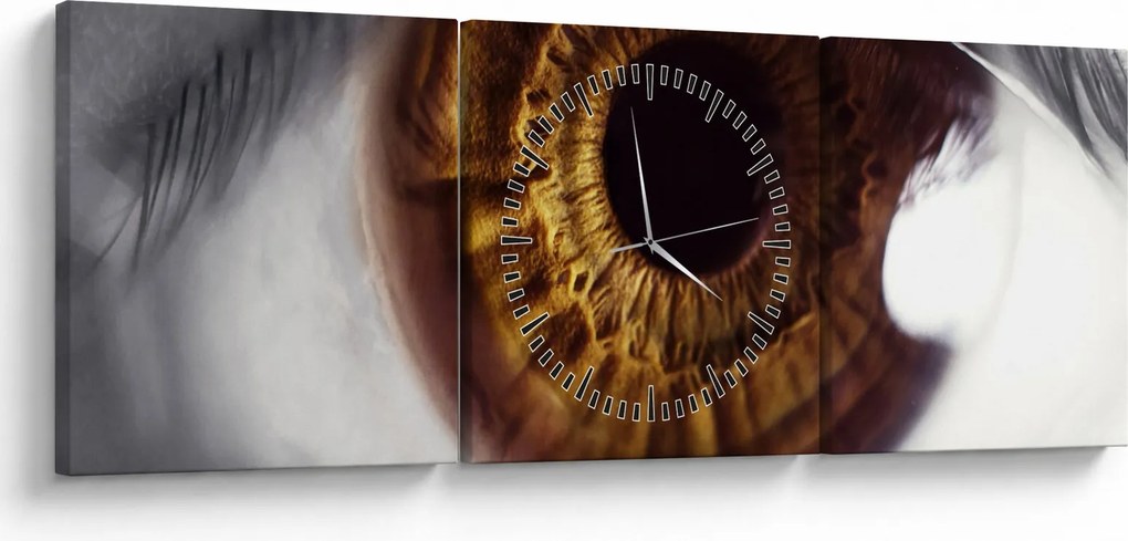 Tablou - Ochi (cu ceas) (90x30 cm)