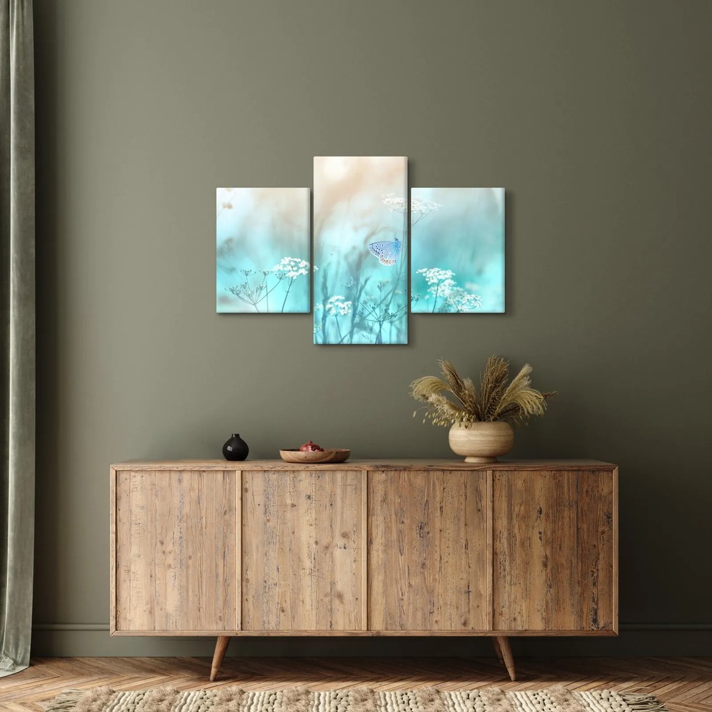 Tablou - Fluture în albastru (90x60 cm)