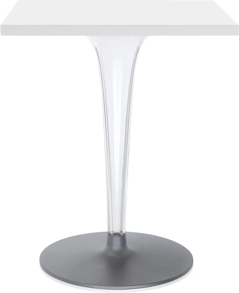 Masa Kartell TopTop design Philippe Starck &amp; Eugeni Quitllet, 60x60cm, alb