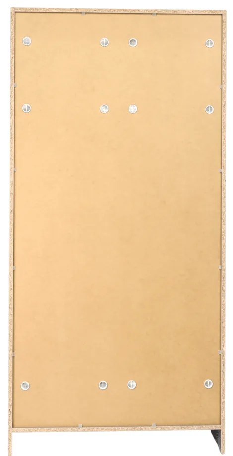 Dulap din lemn Visio LUX, 90 x 45 x 185 cm, încuietoare cu cilindru, gri