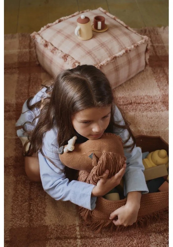 Fotoliu puf pentru copii roz Rose – Lorena Canals