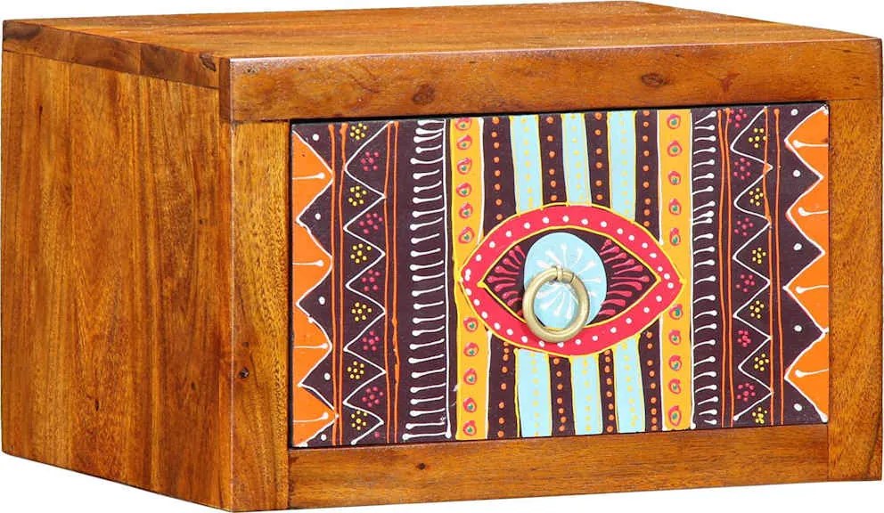 vidaXL Dulap de noapte cu sertar Maro 35 x 30 x 22 cm