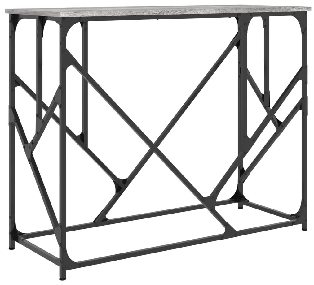 vidaXL Măsuță consolă, gri sonoma, 100x40x80 cm, lemn prelucrat