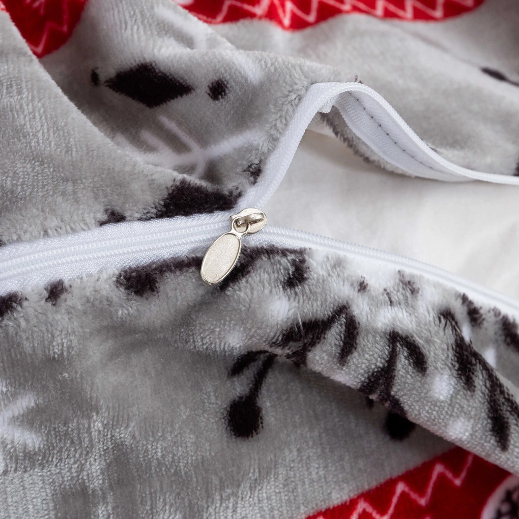 Lenjerie cocolino gri NOWY FOREST Dimensiune lenjerie de pat: 70 x 90 cm | 140 x 220 cm