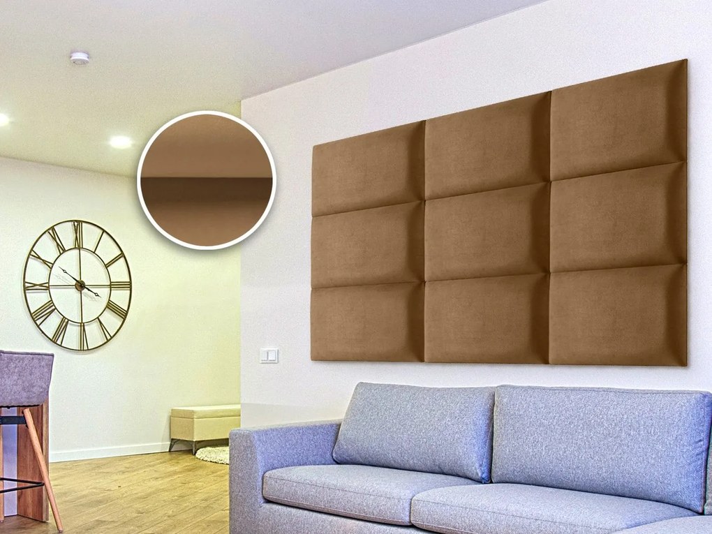 Panou tapițat Soundless 40x30 cm (maro). Promo -6%. 1068514