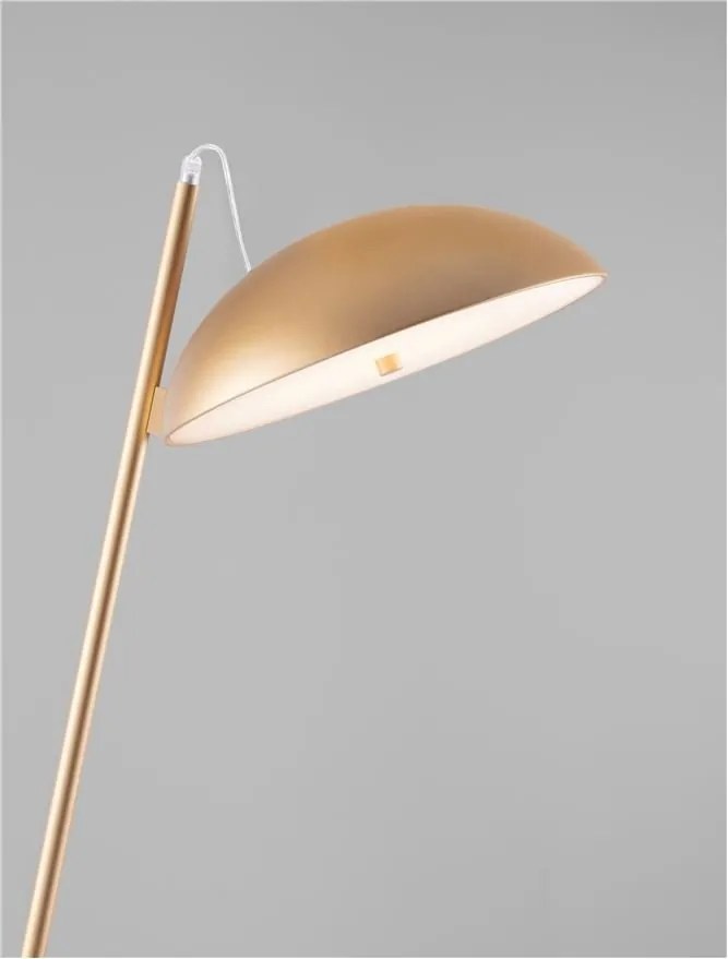 Lampadar, lampa de podea LED Flute auriu